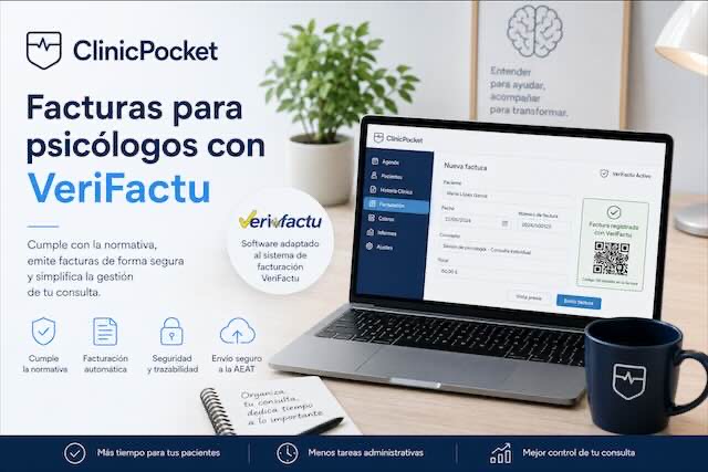 Facturas para psicólogos con VeriFactu: todo lo que necesitas saber